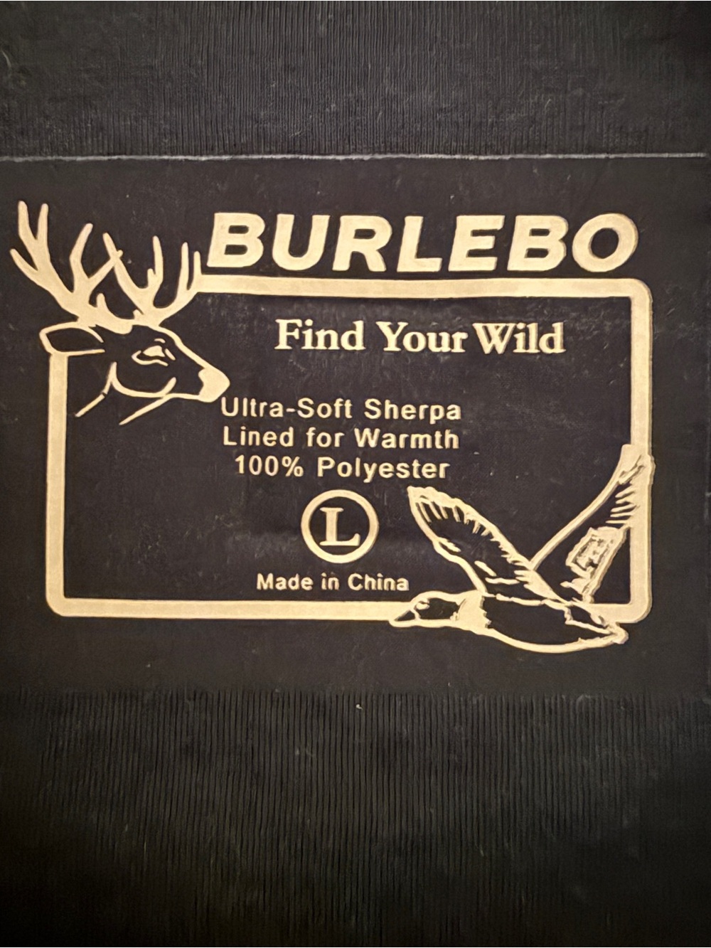 BURLEBO Camouflage Lined Sherpa Vest Adjustable Waist Brown Olive Sz L | NWT - Picture 4 of 9